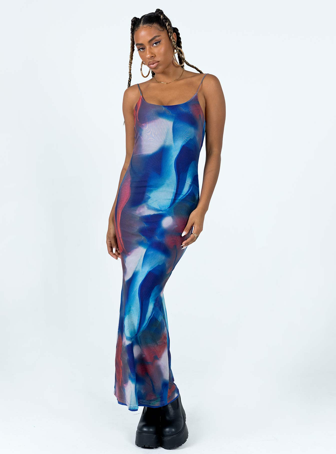 Knox Maxi Dress Blue Multi