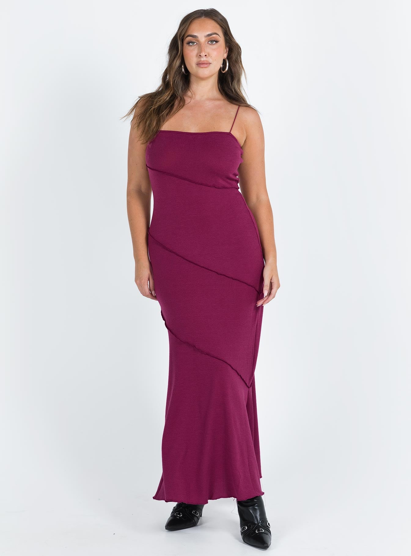 Andros Maxi Dress Burgundy