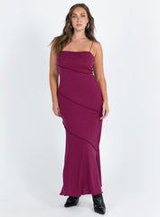 Andros Maxi Dress Burgundy
