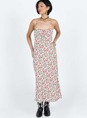 Kaplan Midi Dress White / Red
