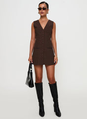 Laire Mini Dress Chocolate