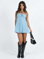 Empress Of Love Mini Dress Blue
