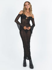 JGR & STN Bellatrix Maxi Dress Black