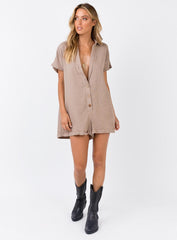 Vixen Playsuit Taupe