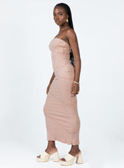 Oscar Midi Dress Dusty Pink