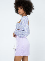 Delphine Mini Dress Purple Multi