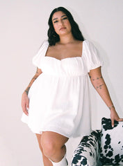 Let's Dance Mini Dress White Curve