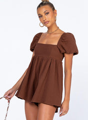 Lorna Playsuit Brown