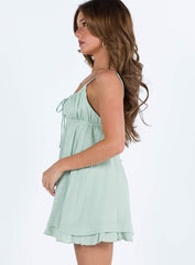 Empress Of Love Mini Dress Sage Petite