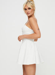 Telesco Mini Dress White