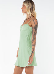 Moniz Mini Dress Sage Tall