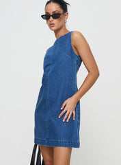 Corteze Denim Mini Dress Blue