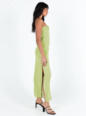 Irena Strapless Maxi Green