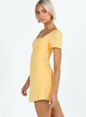 Hastings Mini Dress Yellow