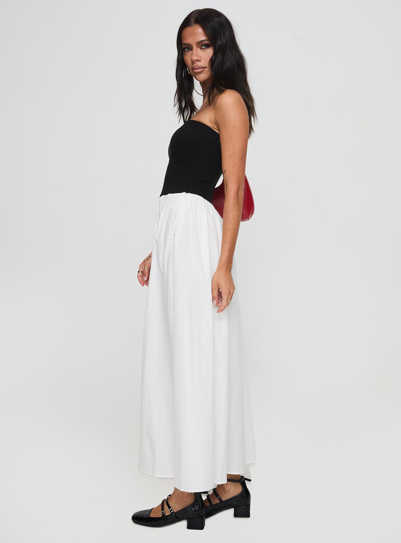 Rhett Maxi Dress Black / White