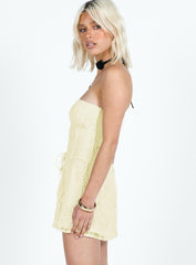 Barlo Strapless Mini Dress Cream