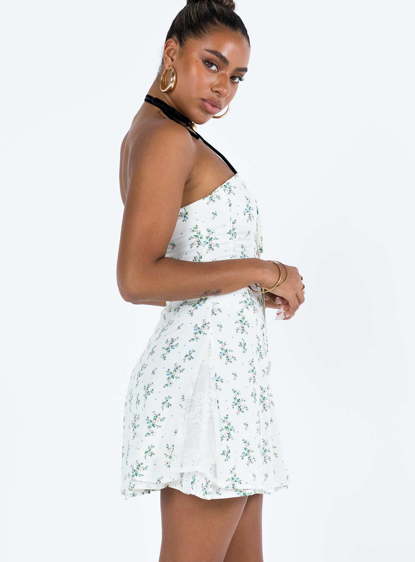 Peroli Corset Mini Dress Floral