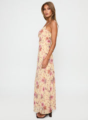 Sugar Plum Maxi Dress Cream / Floral