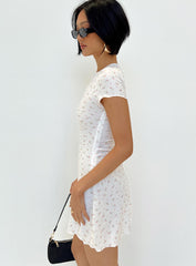 Patton Mini Dress White Floral