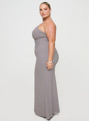 Arabellia Maxi Dress Grey Curve