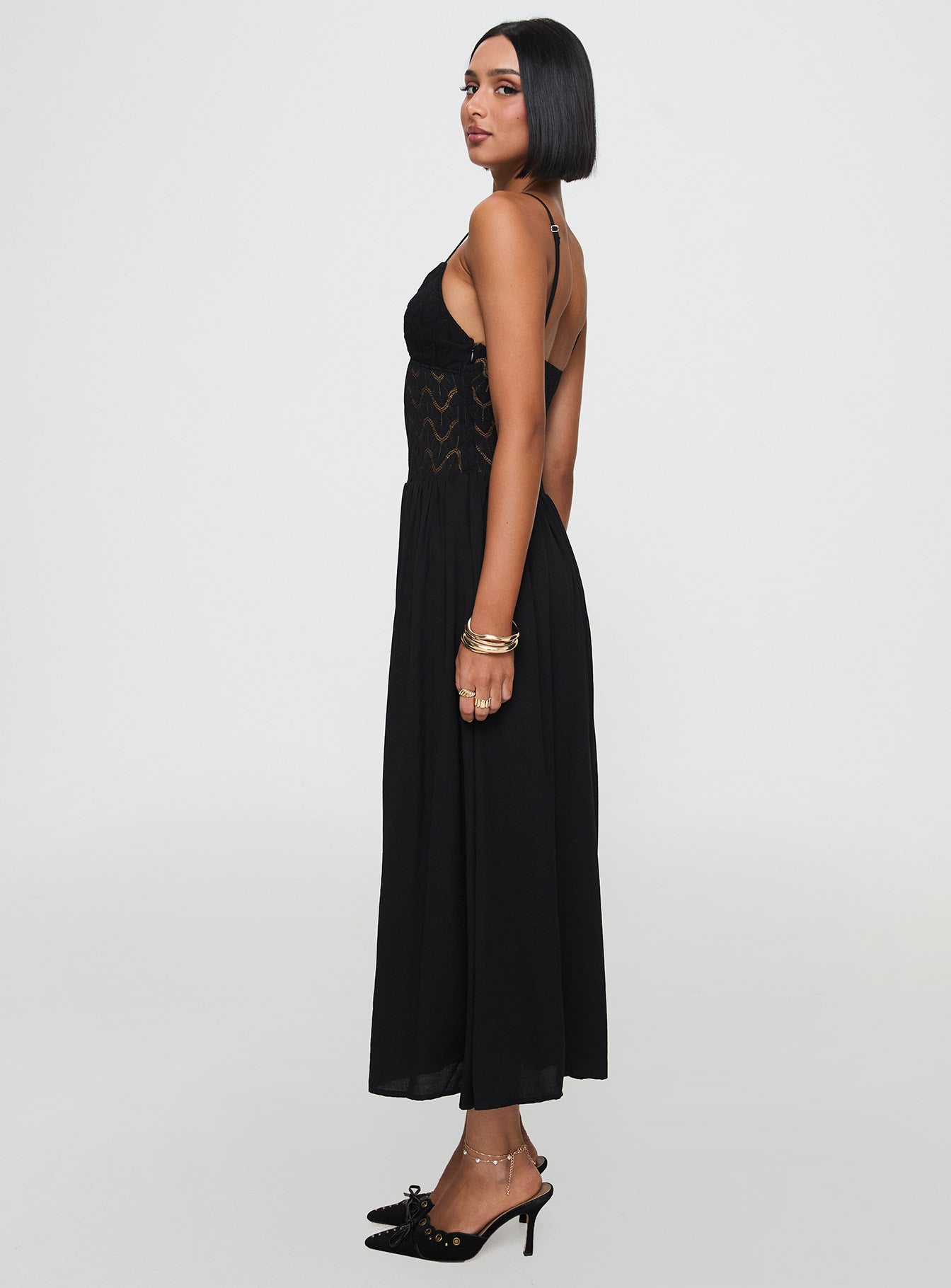 Speak Now Maxi Dress Black