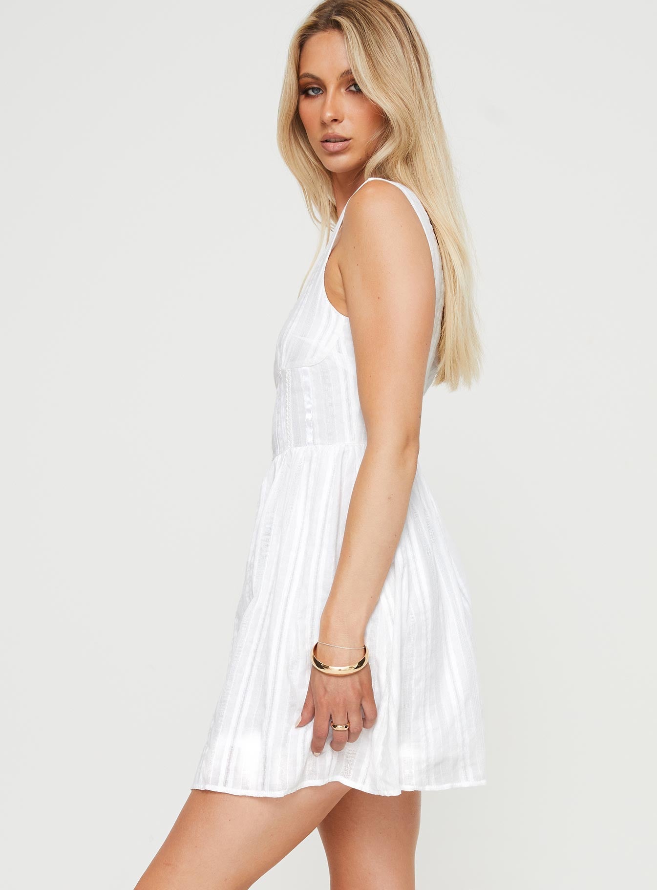 Lorinda Mini Dress White Tall