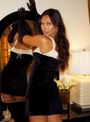Rueth Double Bust Mini Dress Black