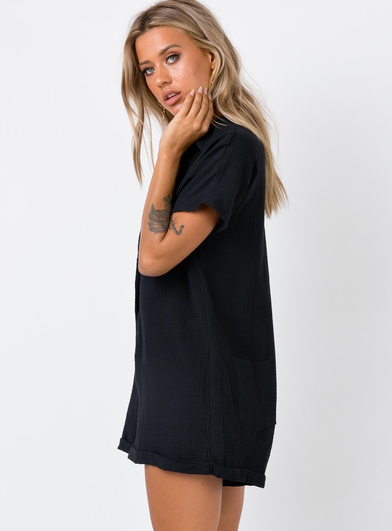 Vixen Playsuit Black