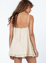Empress of Love Mini Dress Beige