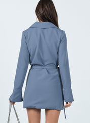 Kyah Wrap Blazer Dress Navy