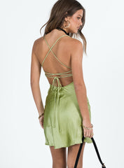 Feary Mini Dress Sage