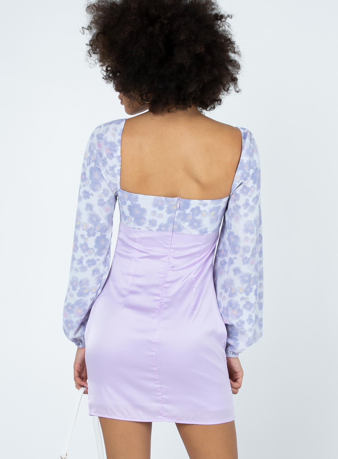 Delphine Mini Dress Purple Multi