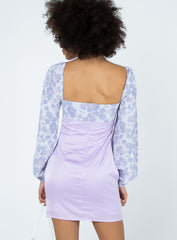 Delphine Mini Dress Purple Multi