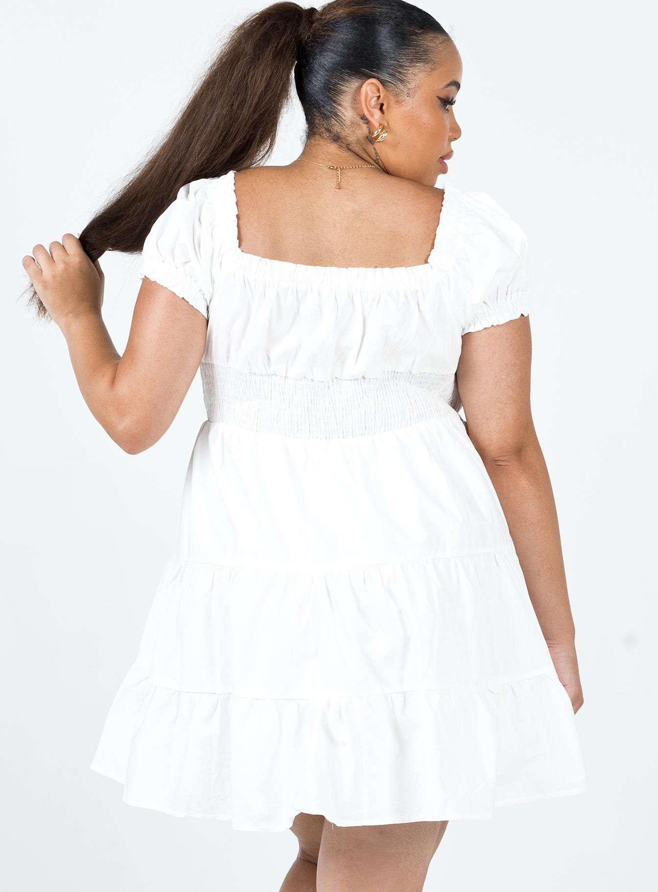 Daniela Mini Dress White Curve