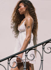 Leander Mini Dress White