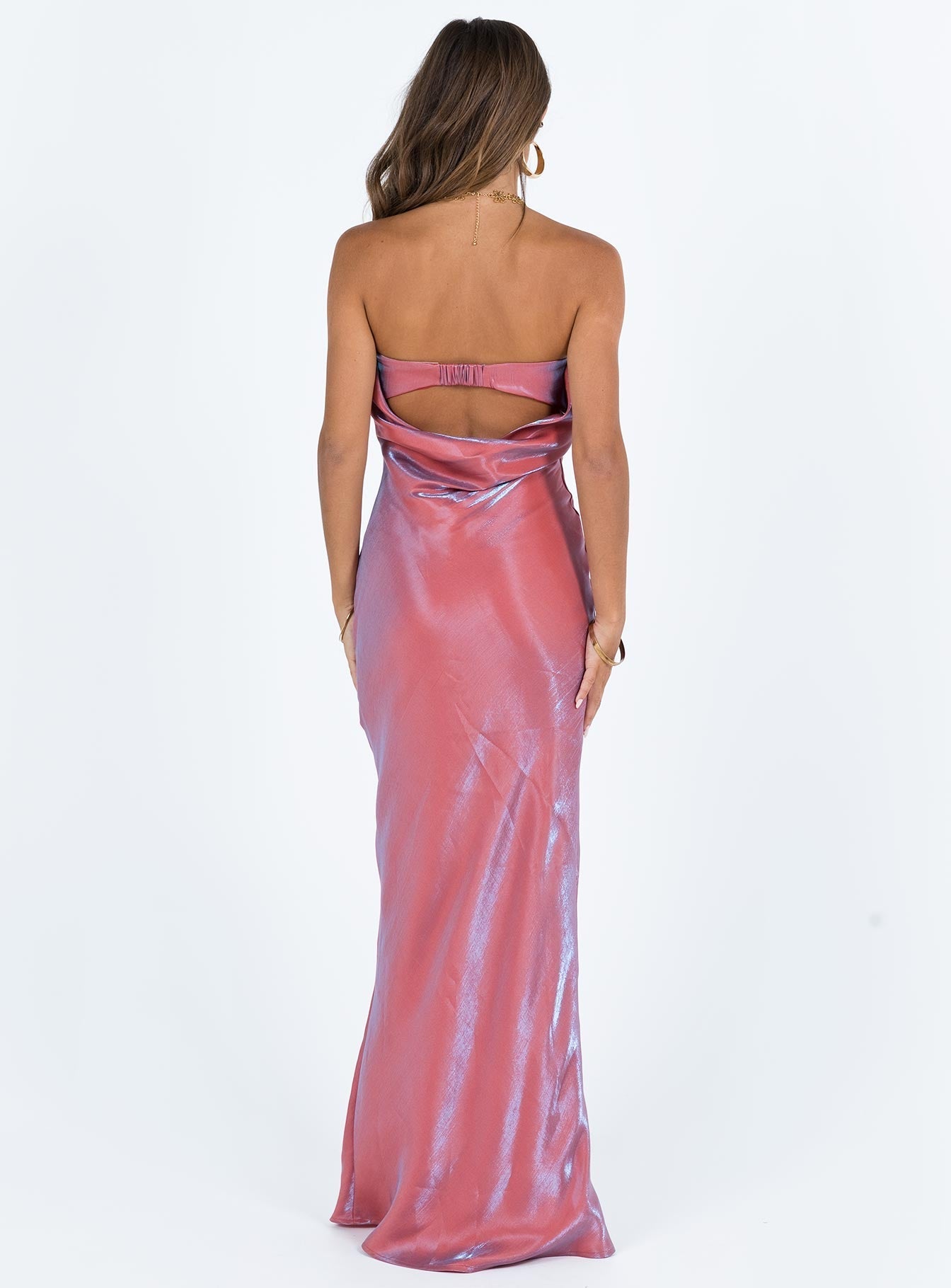 Aysa Strapless Maxi Dress Pink