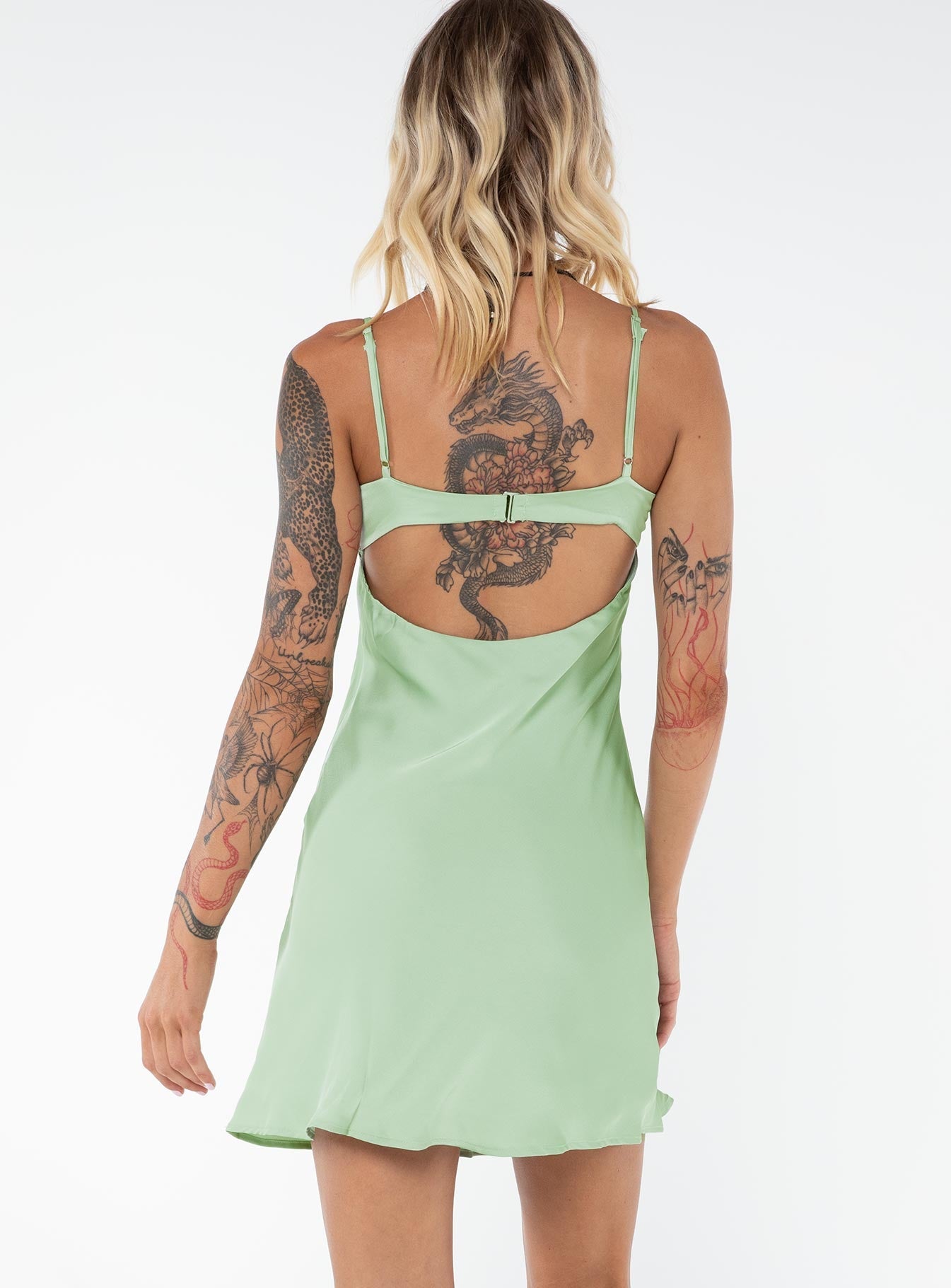 Moniz Mini Dress Sage Tall