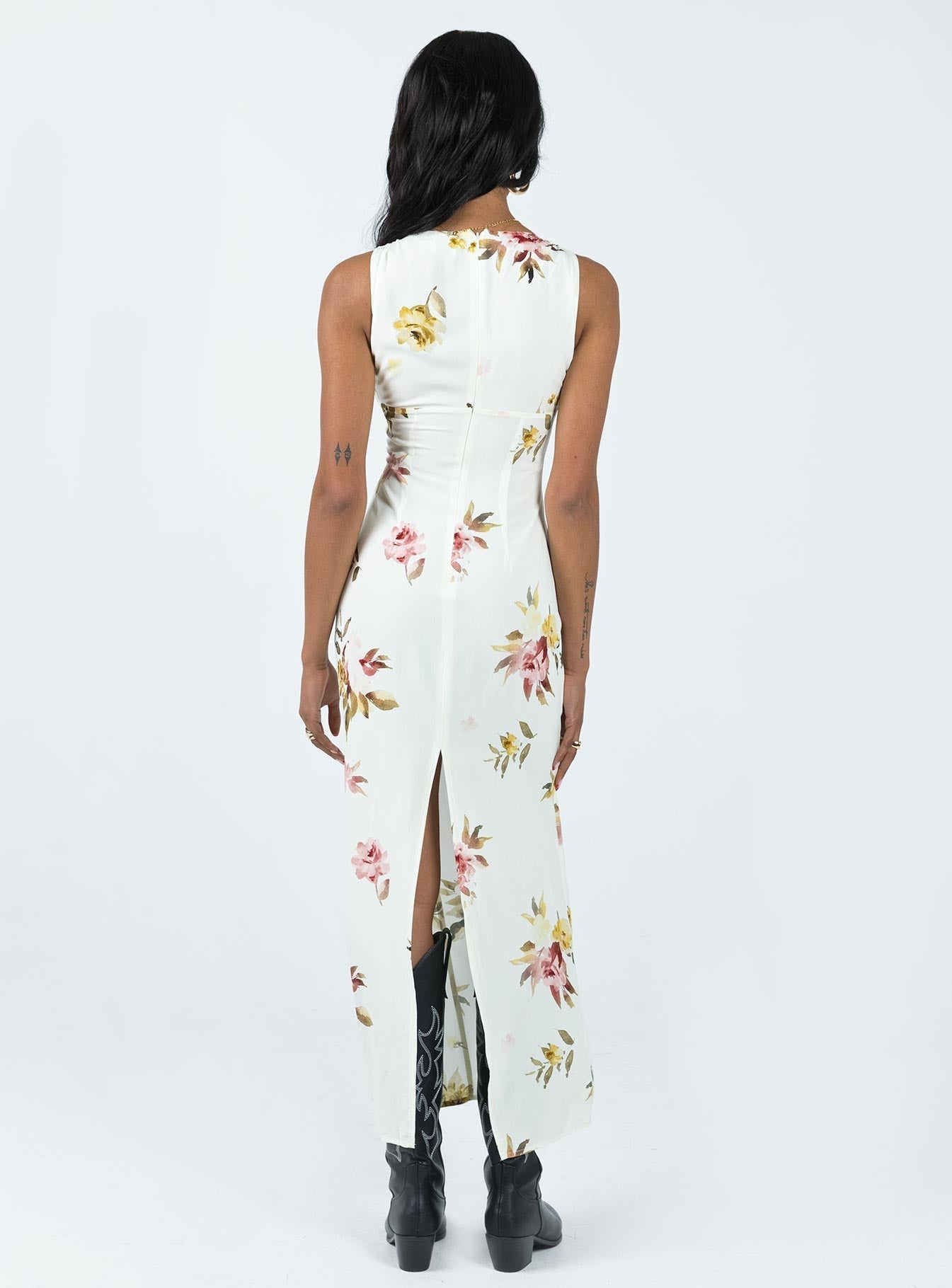 Malibu Maxi Dress Cream Multi