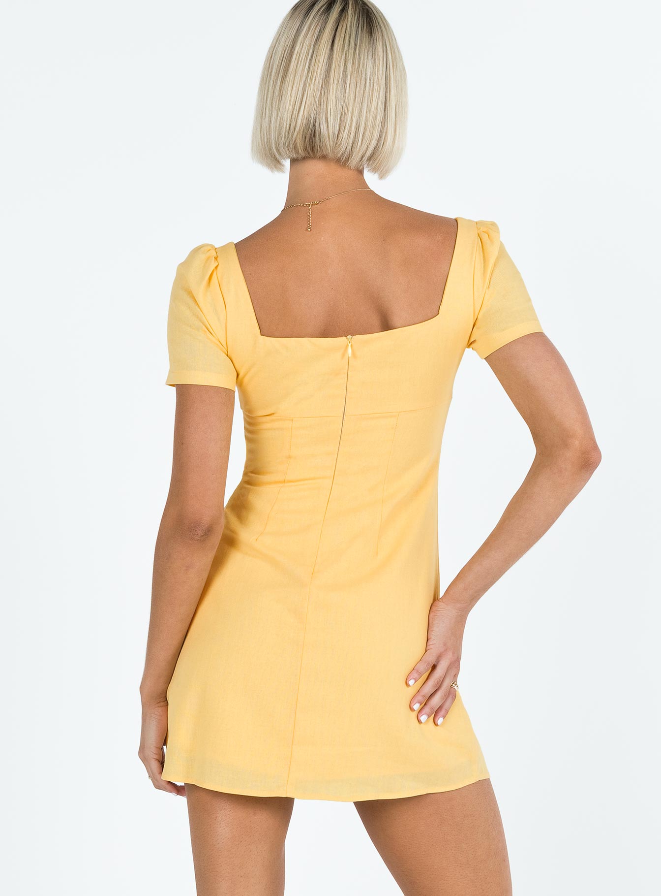 Hastings Mini Dress Yellow