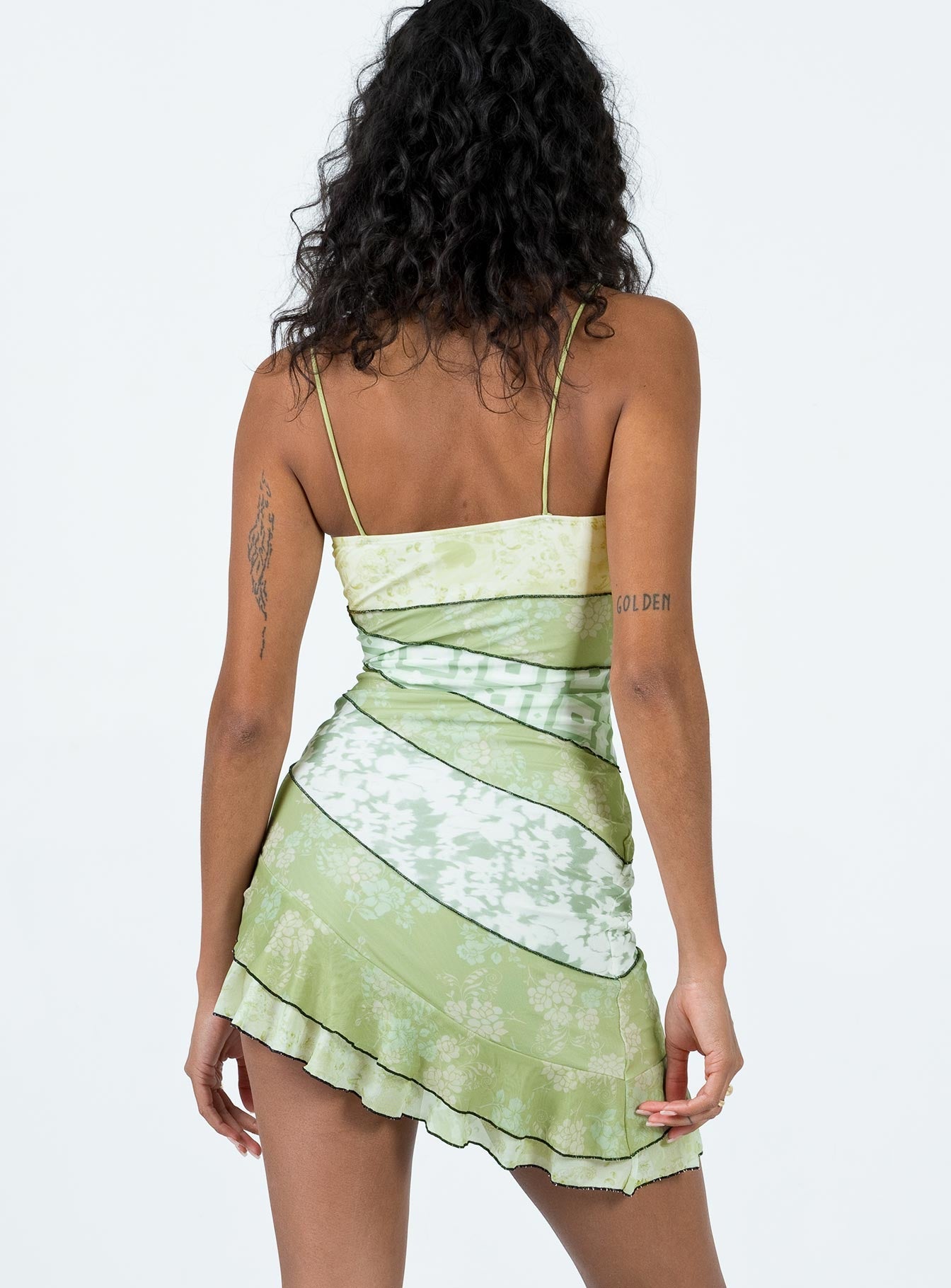 Risani Mini Dress Green Multi