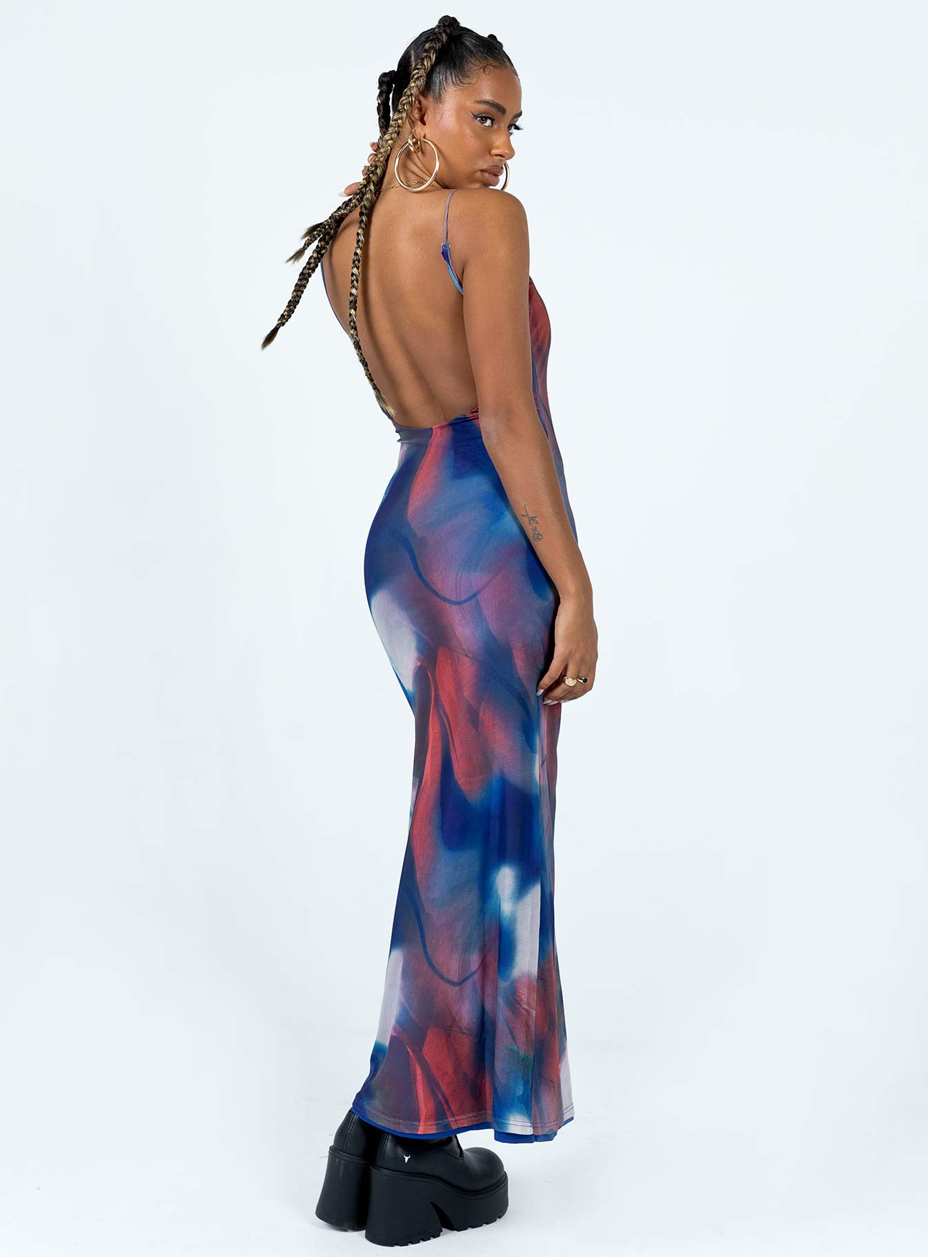 Knox Maxi Dress Blue Multi