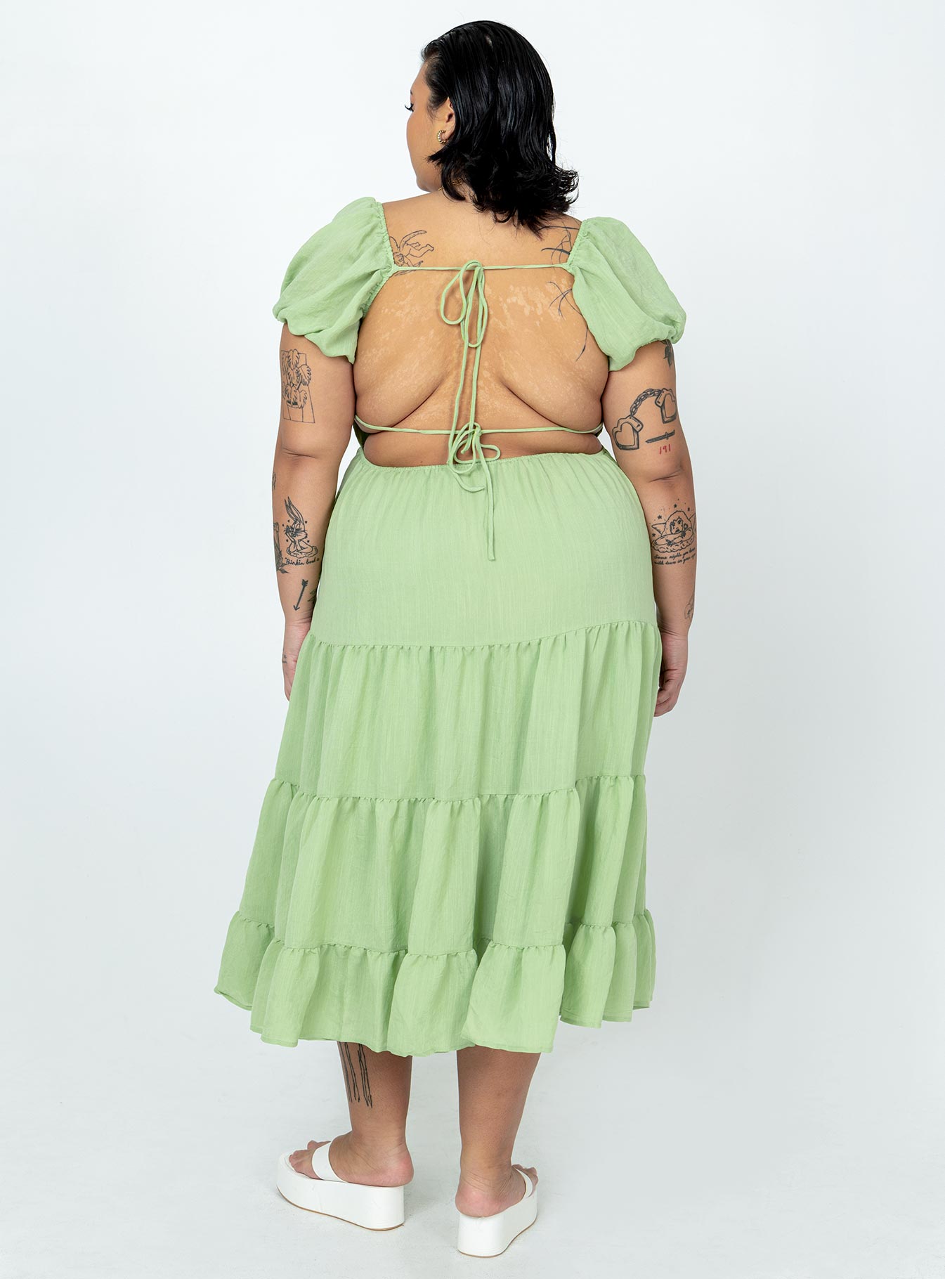 Danny Midi Dress Green Curve