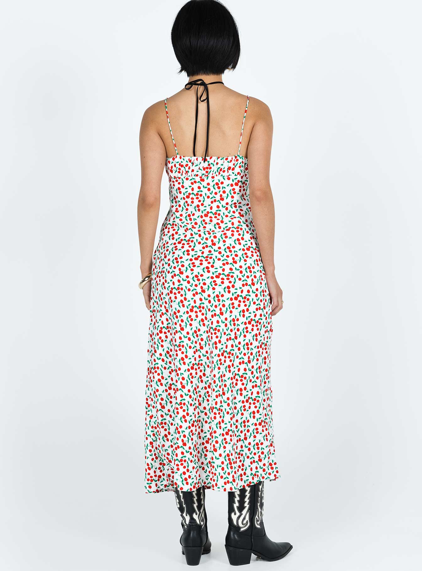Kaplan Midi Dress White / Red