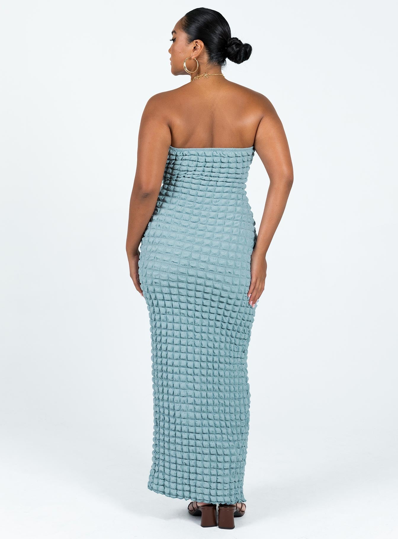 Kendrick Strapless Maxi Dress Blue