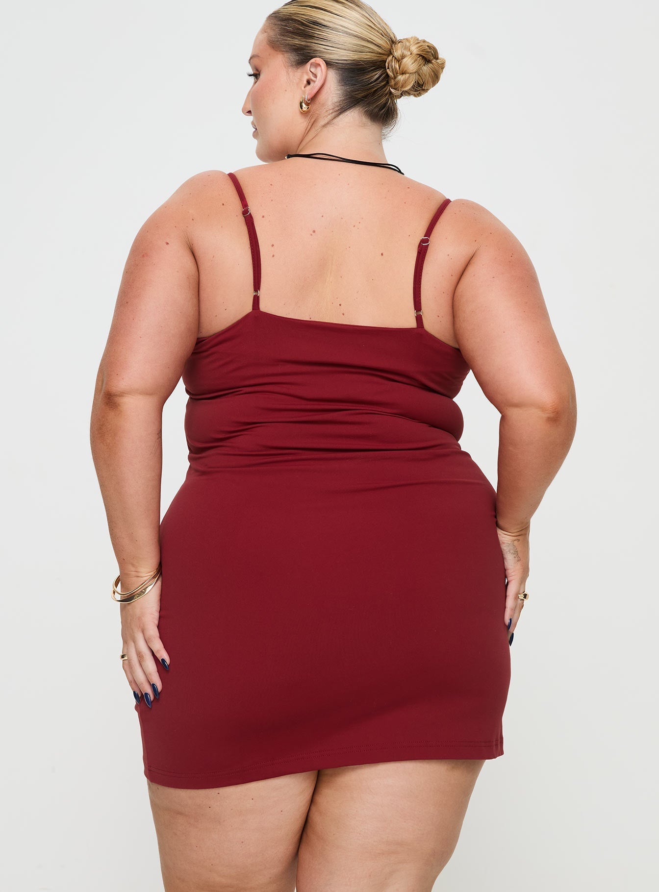 Serafina Mini Dress Red Curve