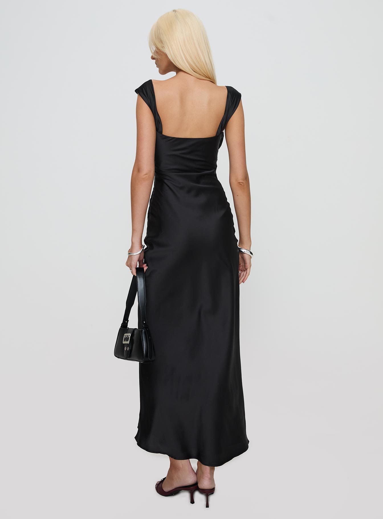 Azura Off The Shoulder Maxi Dress Black