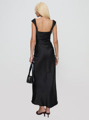 Azura Off The Shoulder Maxi Dress Black
