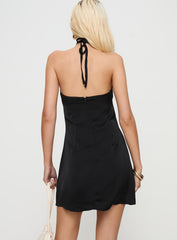 Aeson Lace Detail Mini Dress Black