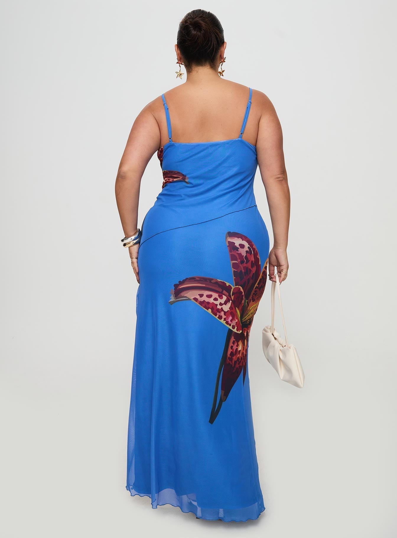 Bespoke Maxi Dress Blue Curve