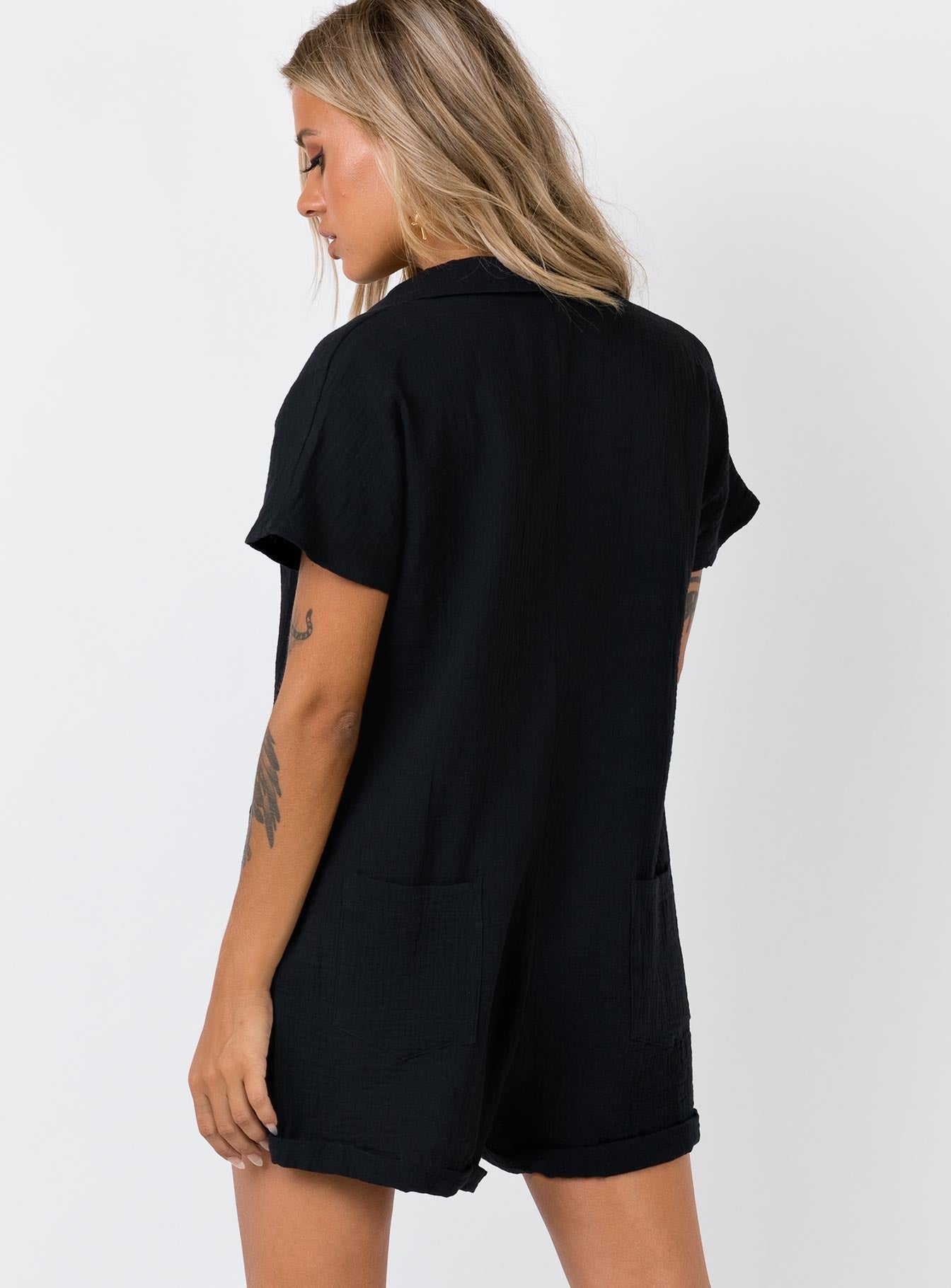 Vixen Playsuit Black